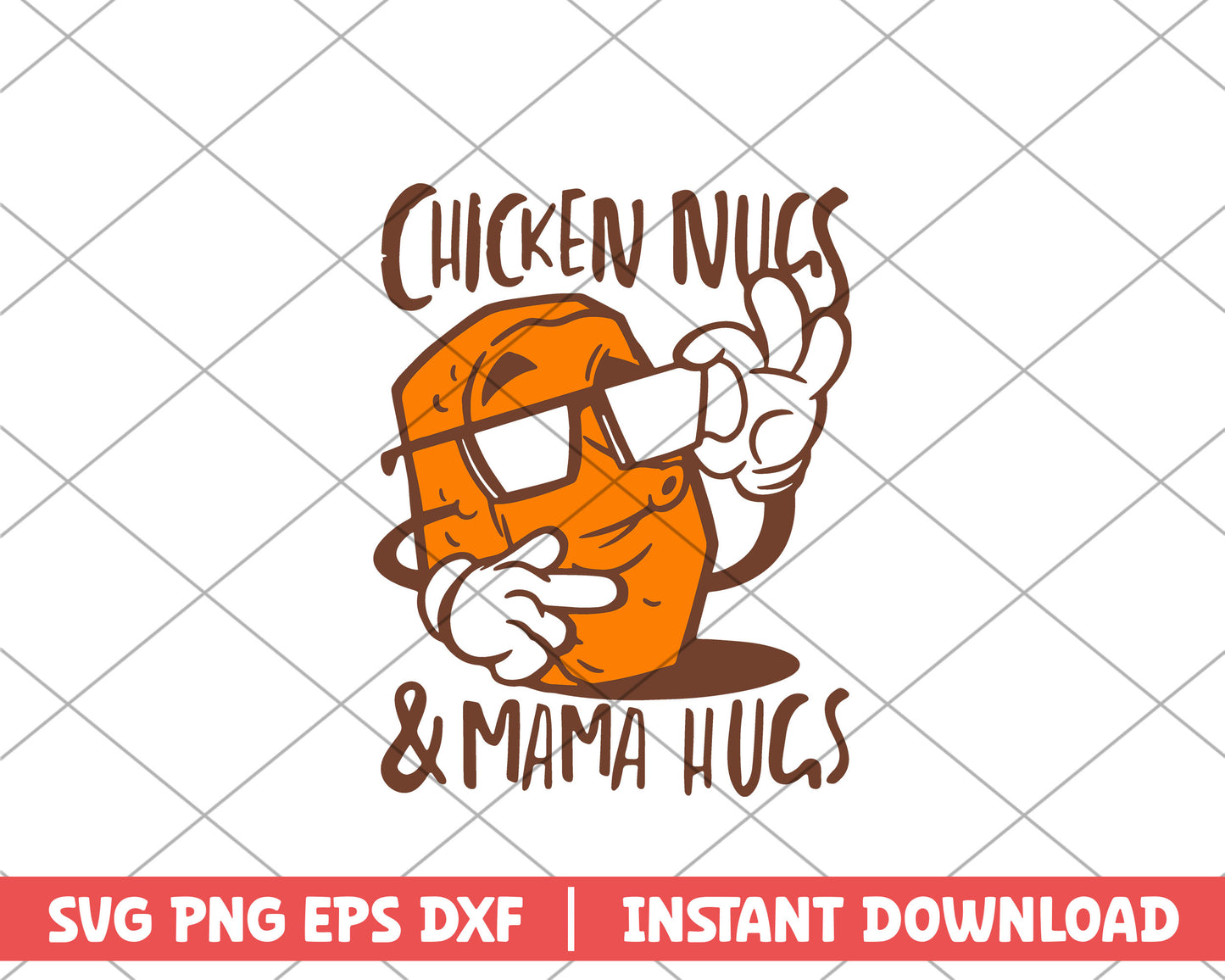 Chicken nugs and mama hugs farm house svg