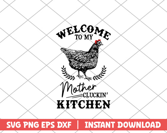 Chicken welcome farm house svg