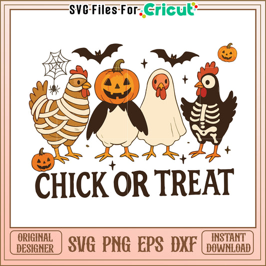 Chick or treat svg, halloween movies svg, halloween toys svg