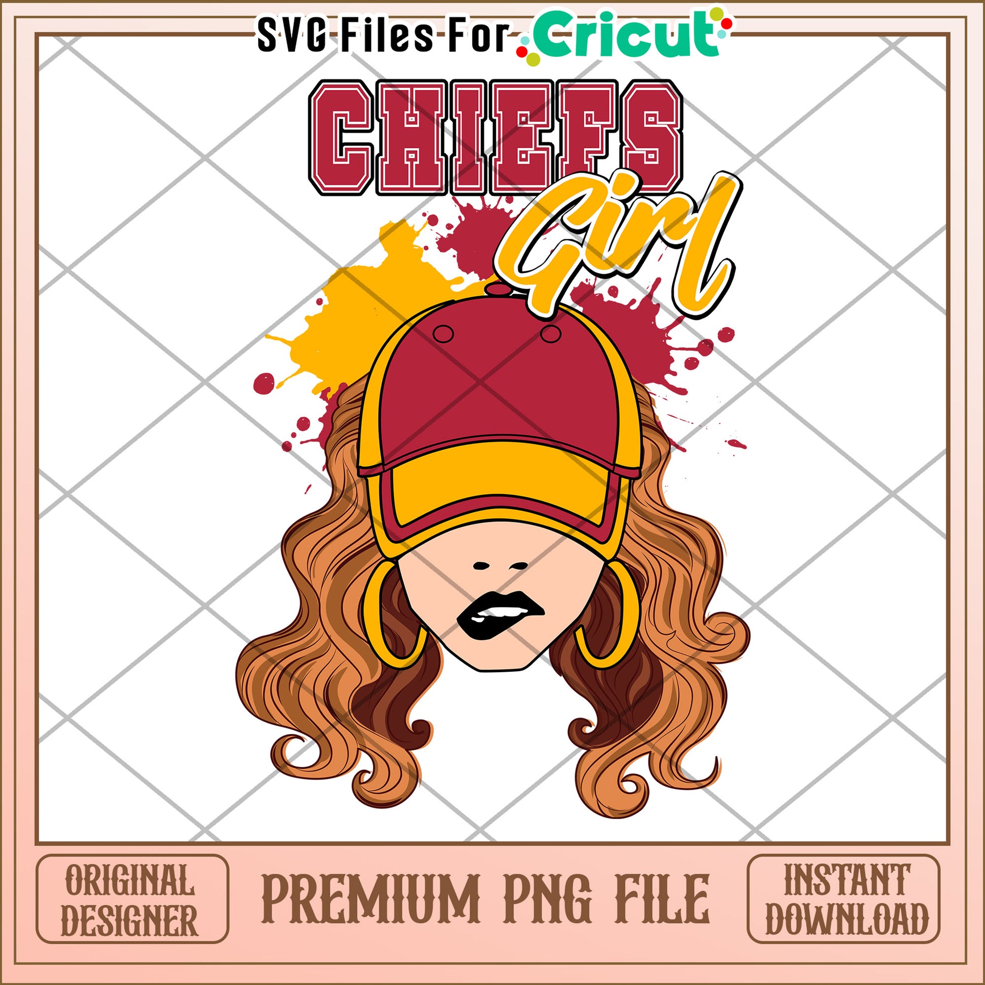 Chiefs Girl PNG Design for Cricut, Unique and Stylish Download