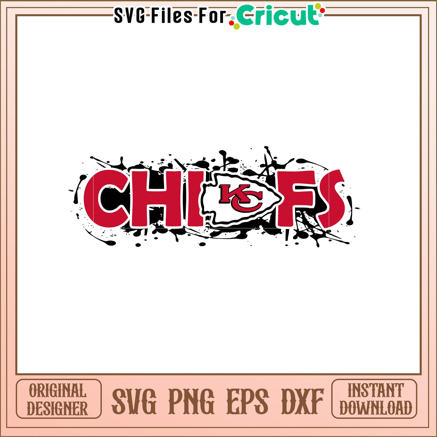 Chiefs SVG Design for Football Fans and Crafts