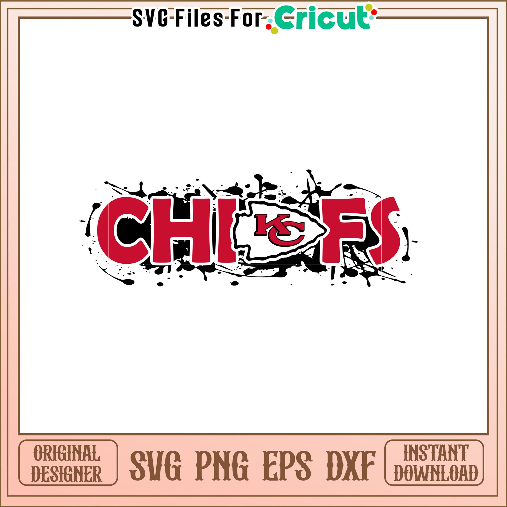 Chiefs SVG Design for Football Fans and Crafts