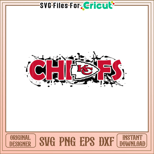 Chiefs SVG Design for Football Fans and Crafts