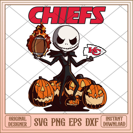 Chiefs Jack bundle svg, The Nightmare Before Christmas Svg, digital download