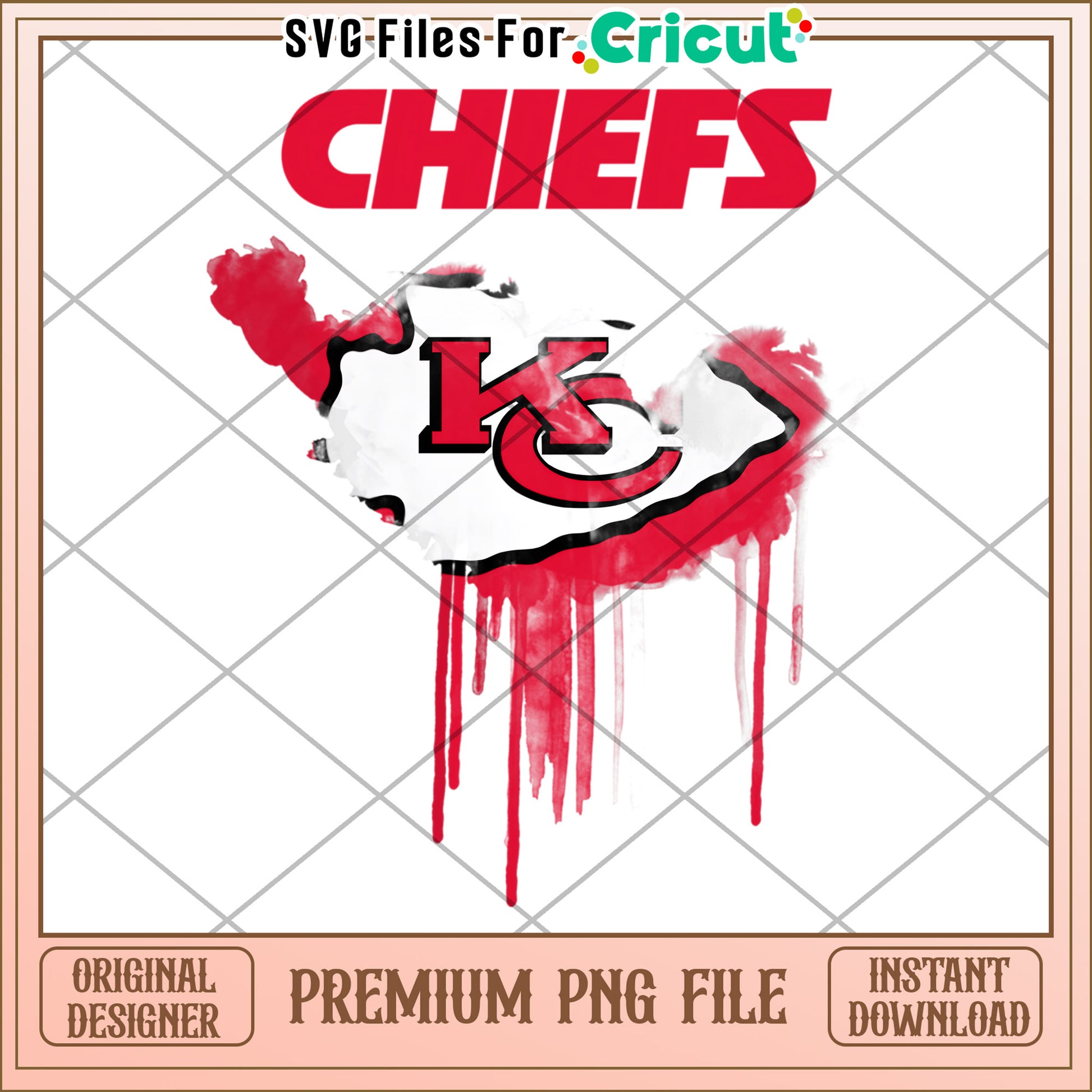 Chiefs logo PNG design for Cricut, perfect for sports crafts