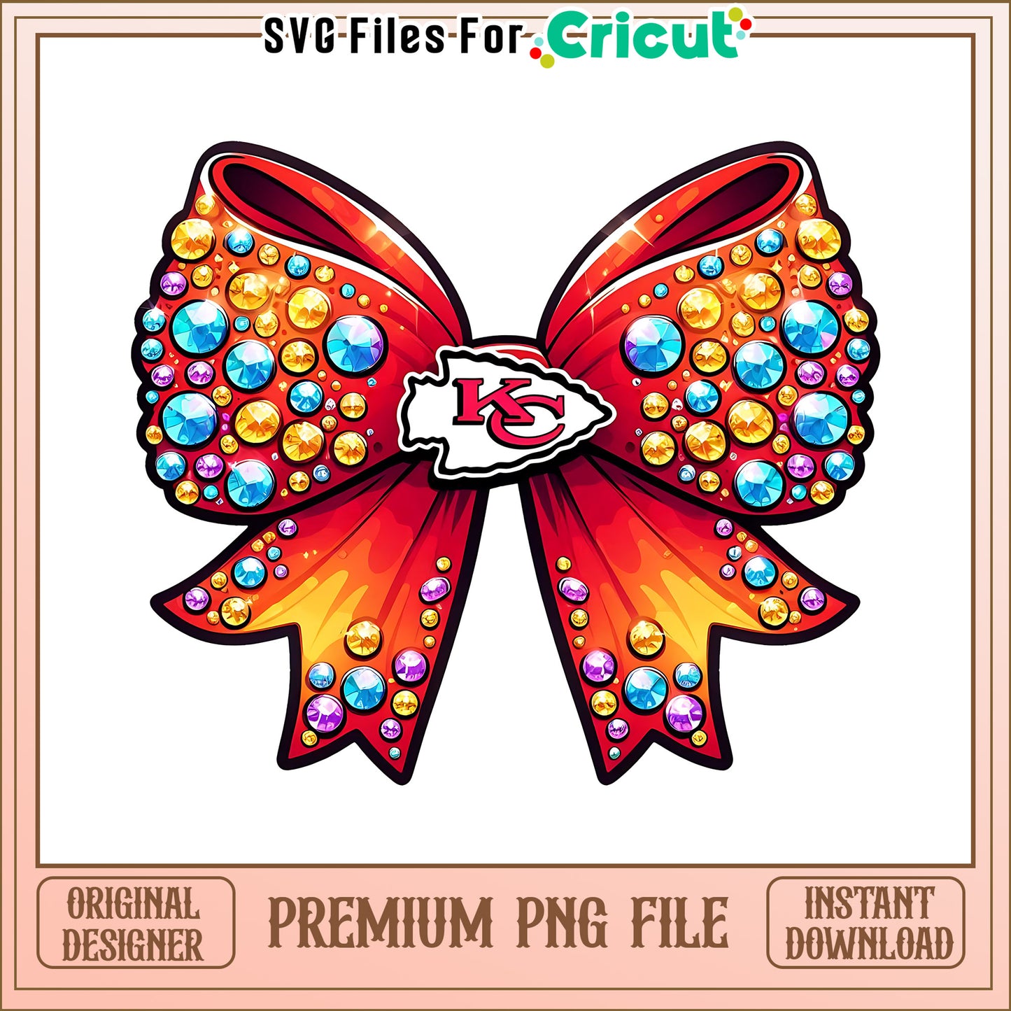 Chiefs logo vintage bow png, Kansas City Chiefs png, NFL png