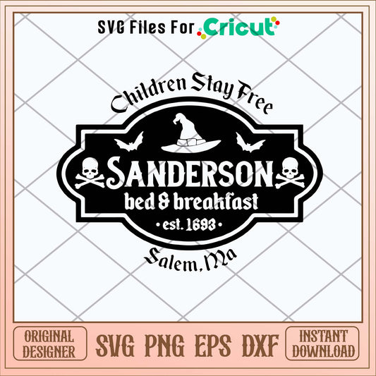 Children Stay Tree Saderson Bed Breakfast Est 1693 Svg-Svgfilesforcricut