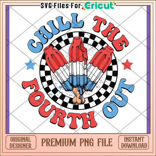 Chill Fourth of July Popsicle PNG
