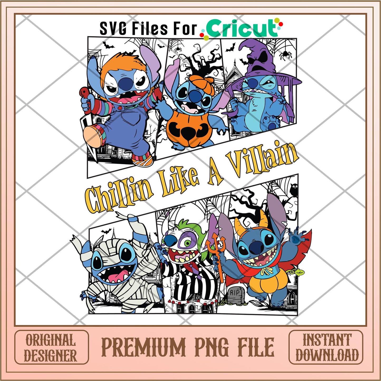 Chillin Like A Villain png, Disney characters png, Digital Download