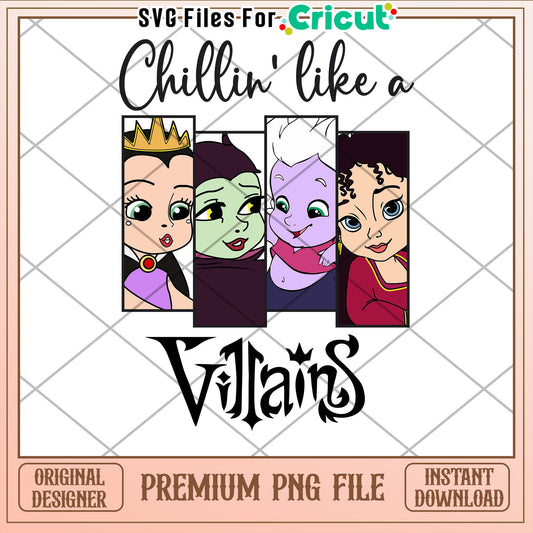 Chillin Like Disney Villains PNG