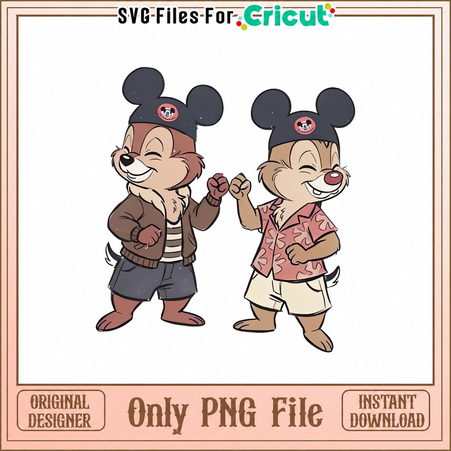 Chip And Dale Disney PNG, Mickey Ears Chipmunks, Disney PNG