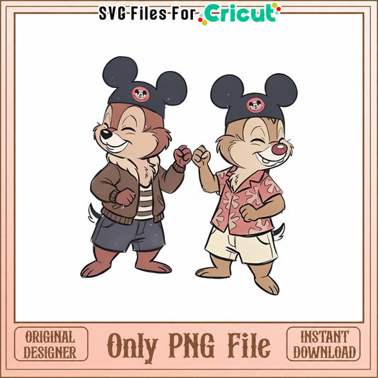 Chip And Dale Disney PNG, Mickey Ears Chipmunks, Disney PNG
