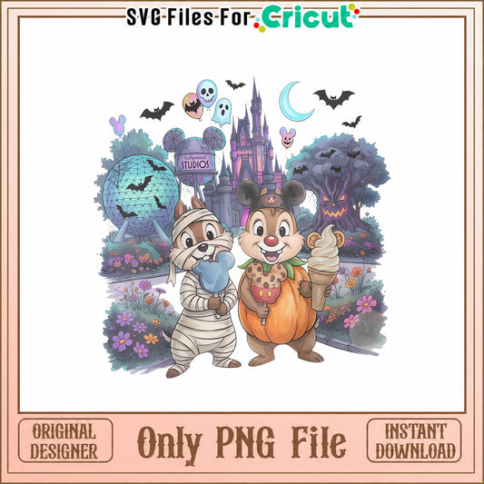 Chip And Dale Halloween SVG, Disney Halloween PNG, Cricut SVG