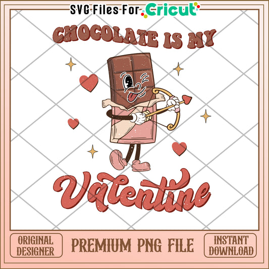Chocolate Valentine PNG Design