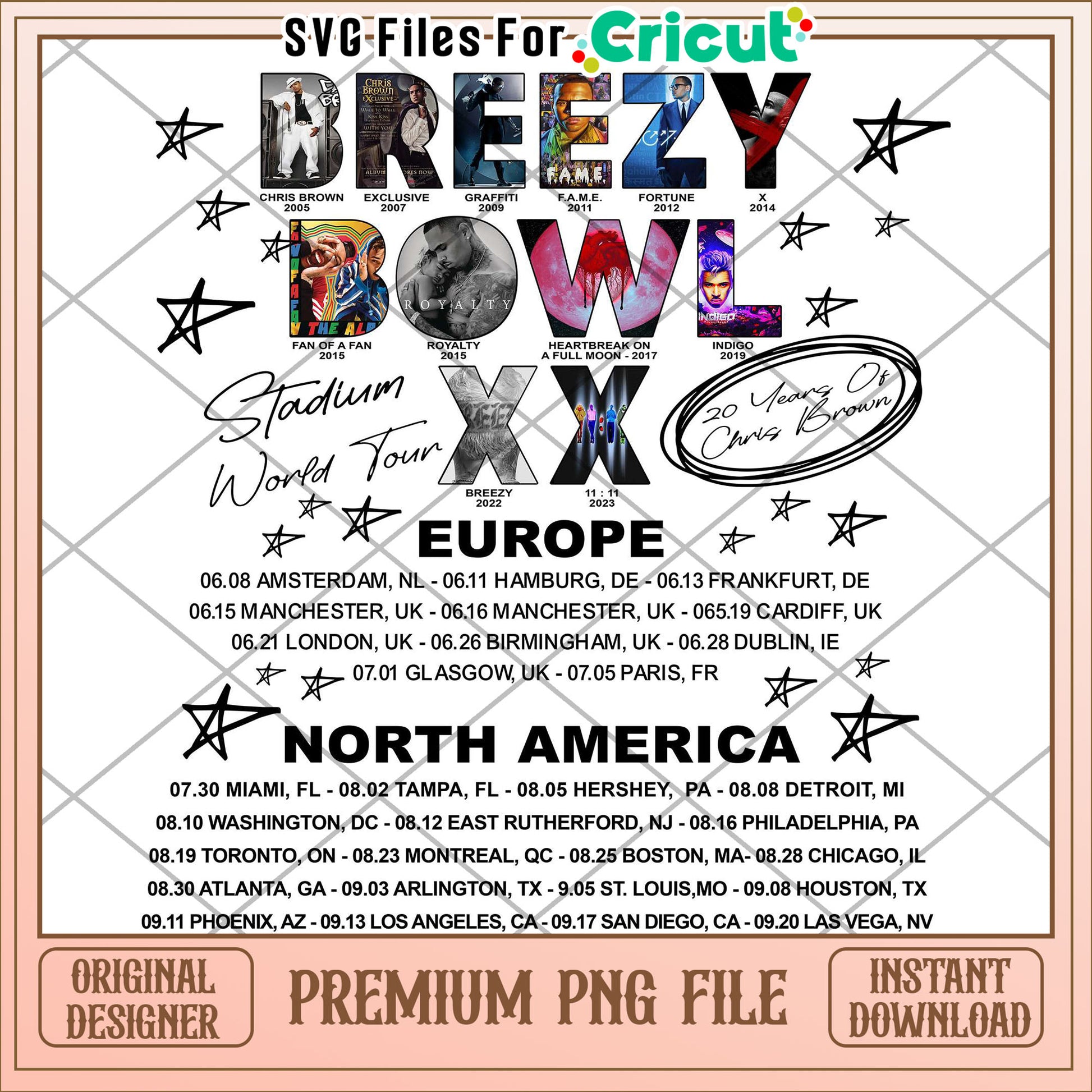 Chris brown 3 back white png, rnb singer design png, music star graphic png