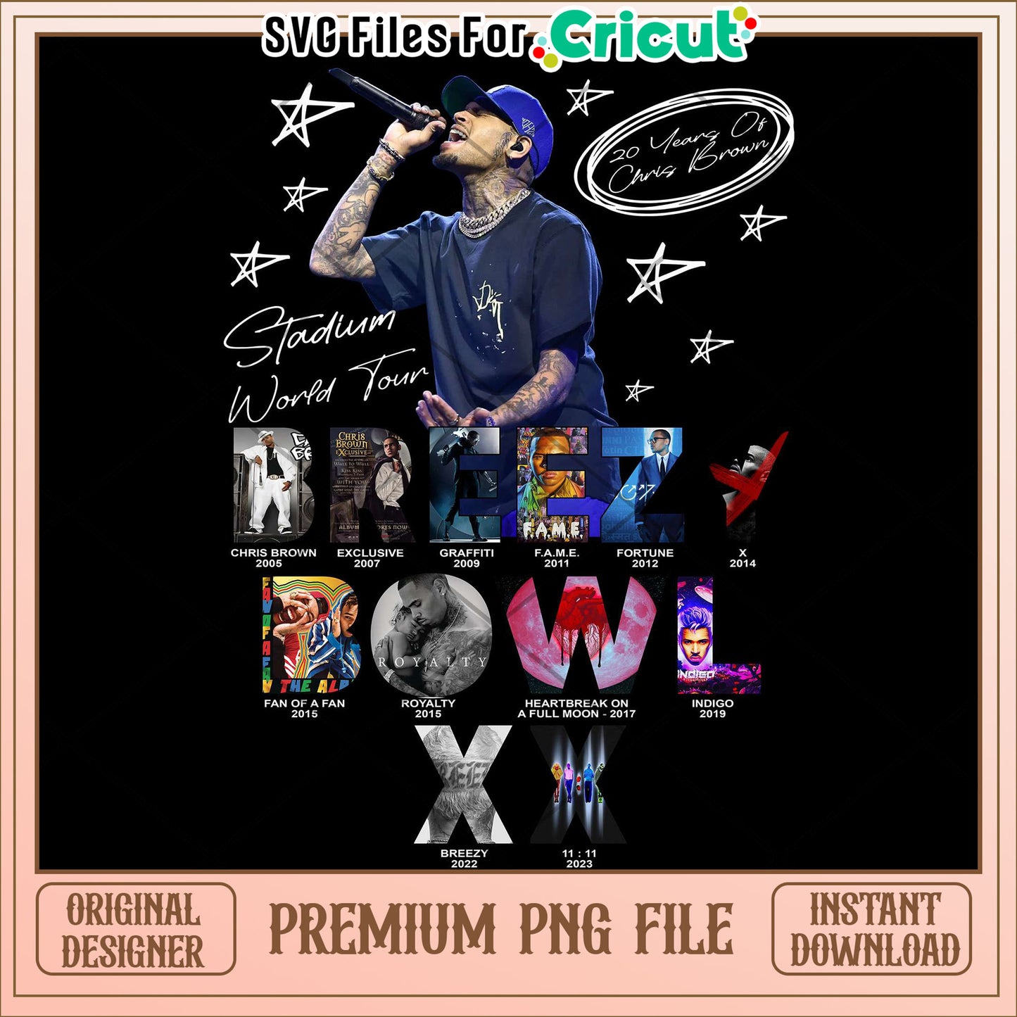 Chris brown 3 front black png, rnb artist style png, hip hop graphic png