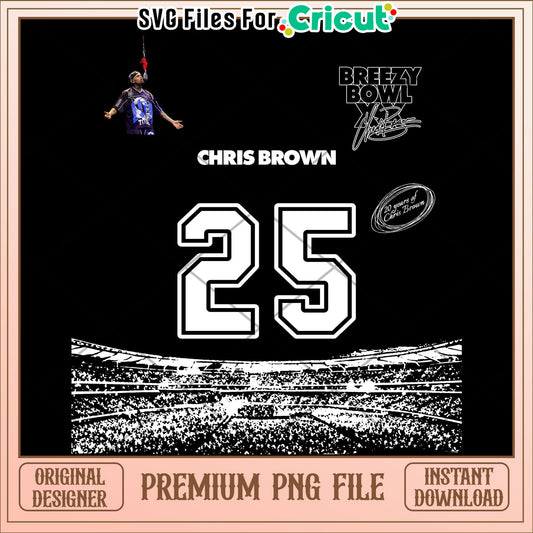 Chris brown white png, rnb singer design png, music star graphic png