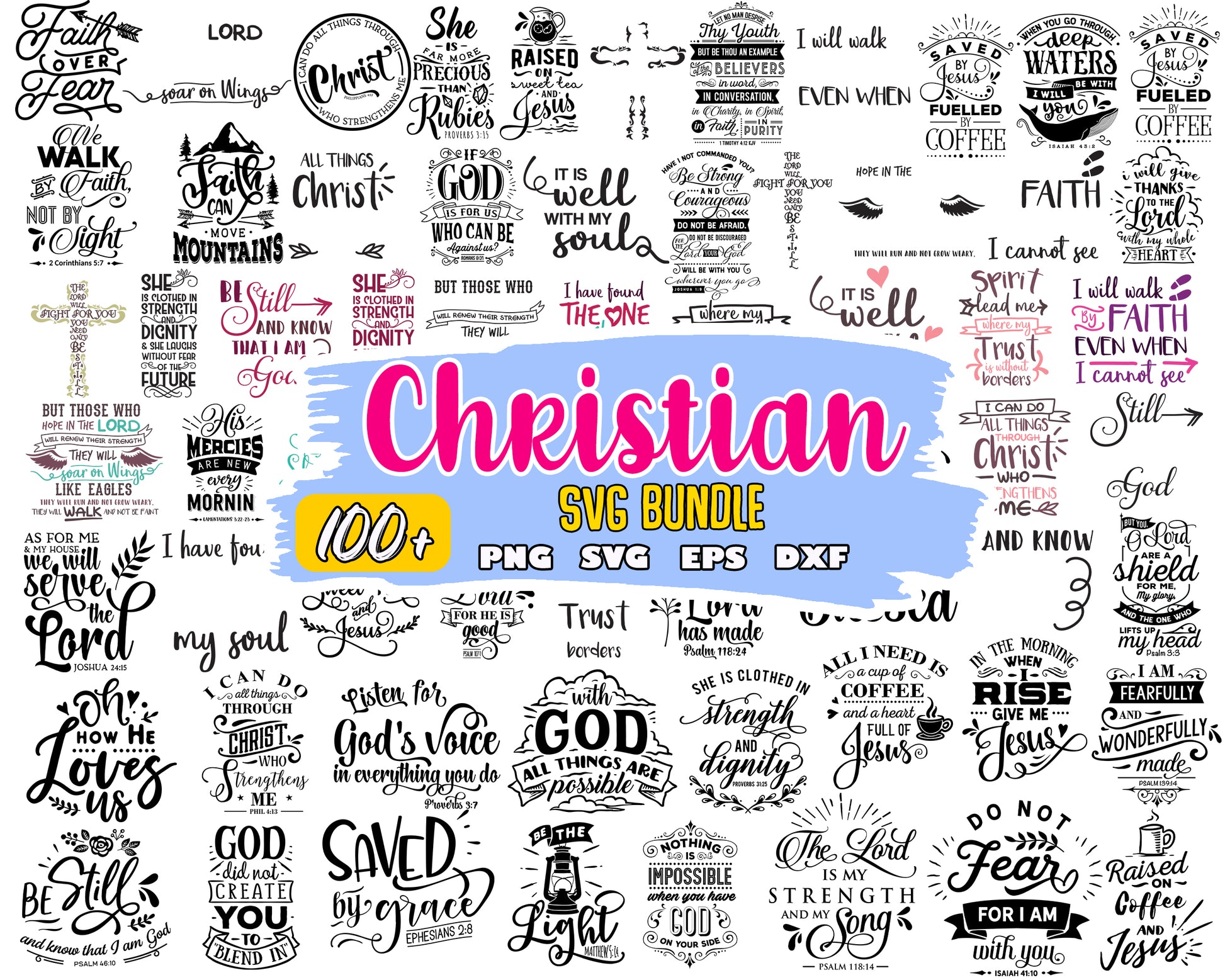Christian quotes design bundle svg, christian​ svg, christian quotes​ svg