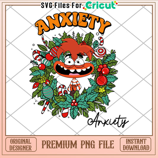 Christmas Anxiety PNG Sublimation Design