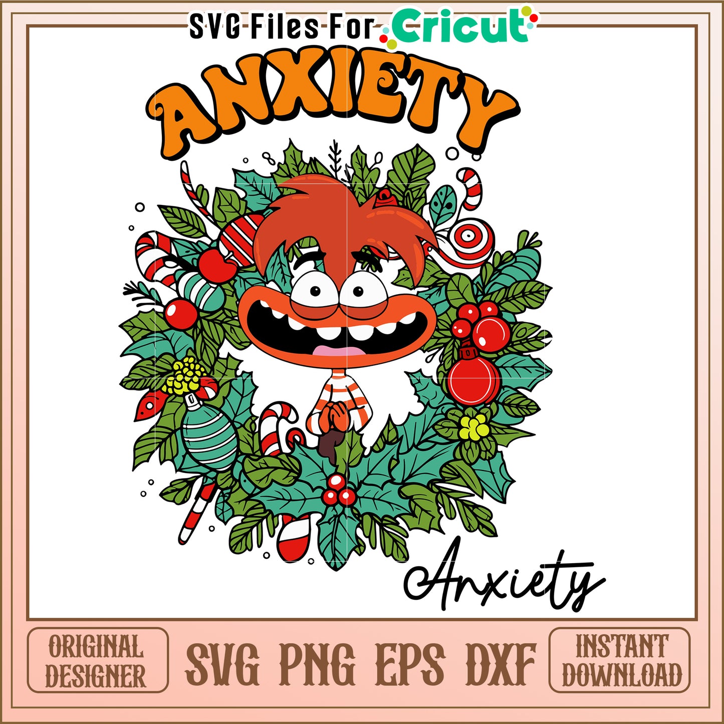 Christmas Anxiety SVG Cut File