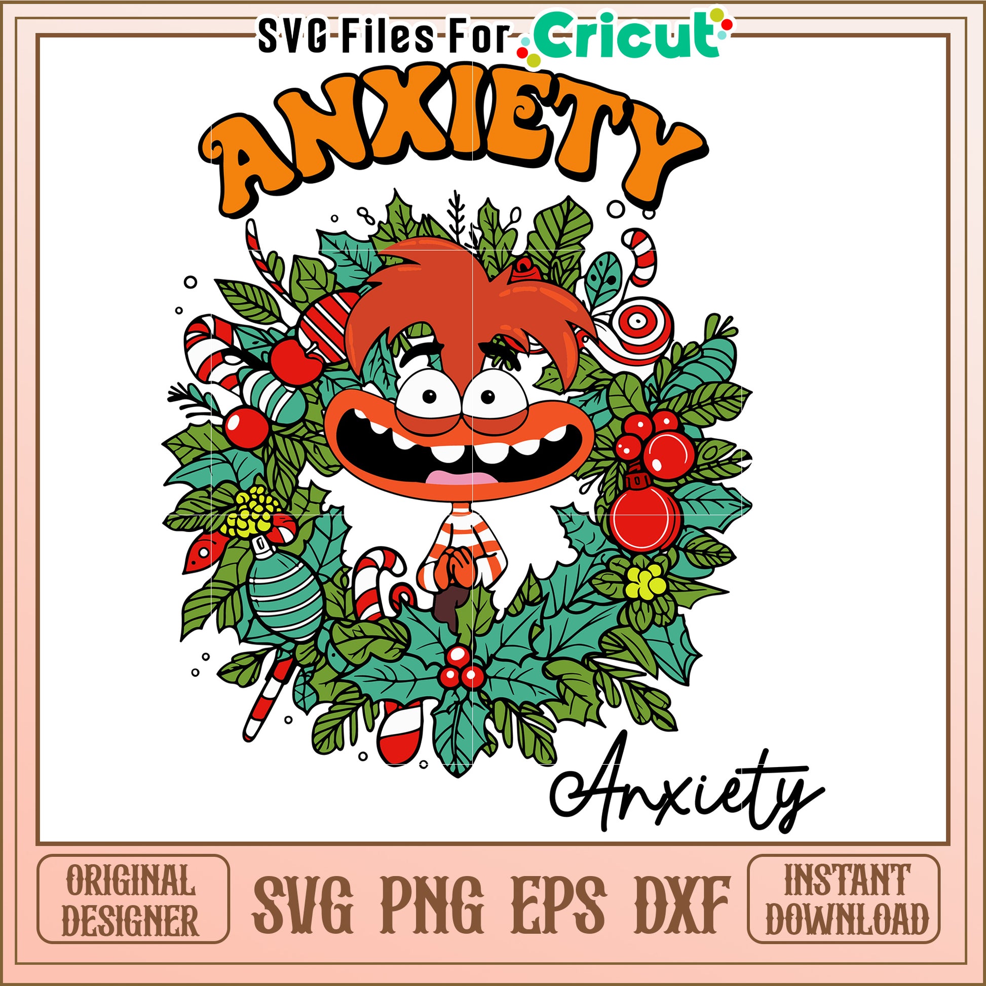 Christmas Anxiety SVG Cut File