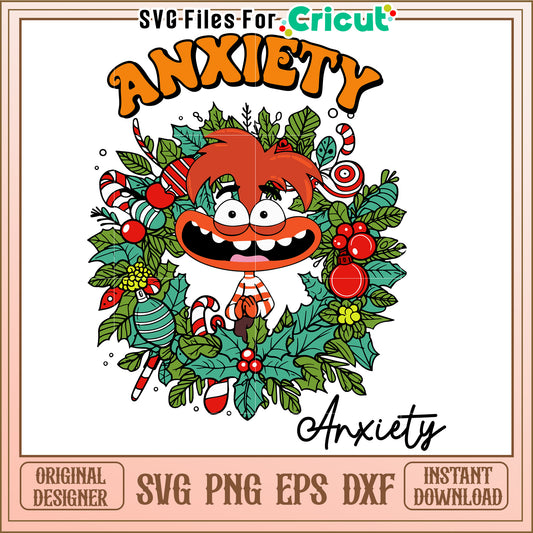 Christmas Anxiety SVG Cut File