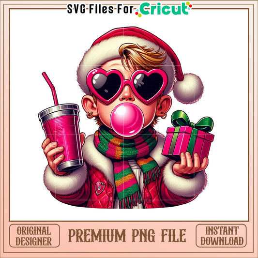 Christmas Boy PNG Cute Festive Clipart