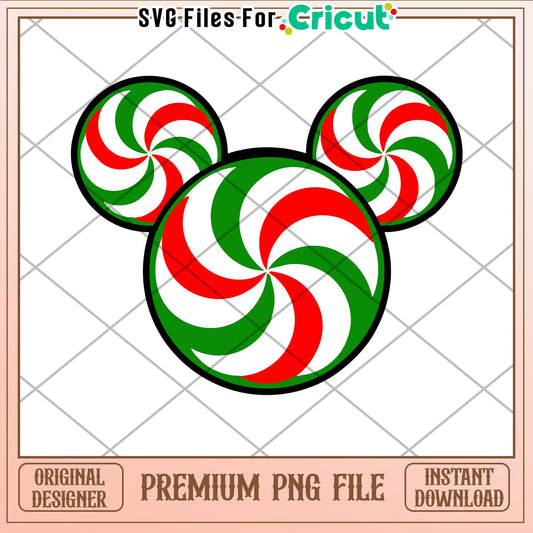 Christmas Candy Mickey PNG