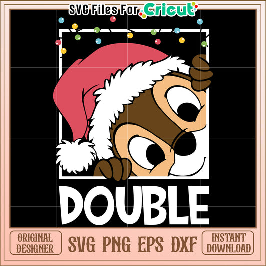 Christmas Chipmunk SVG Design Double Trouble