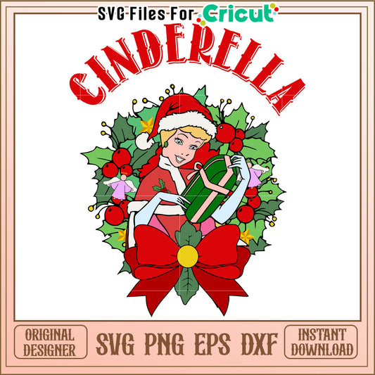 Christmas Cinderella SVG PNG EPS DXF