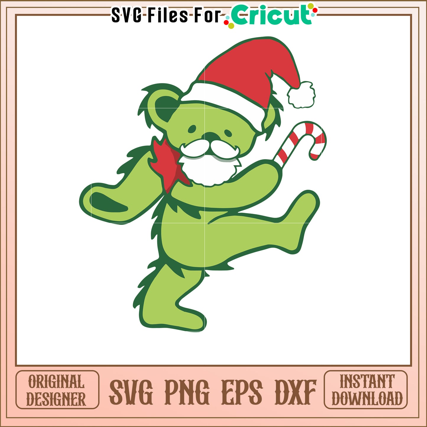 Christmas Dancing Bear SVG