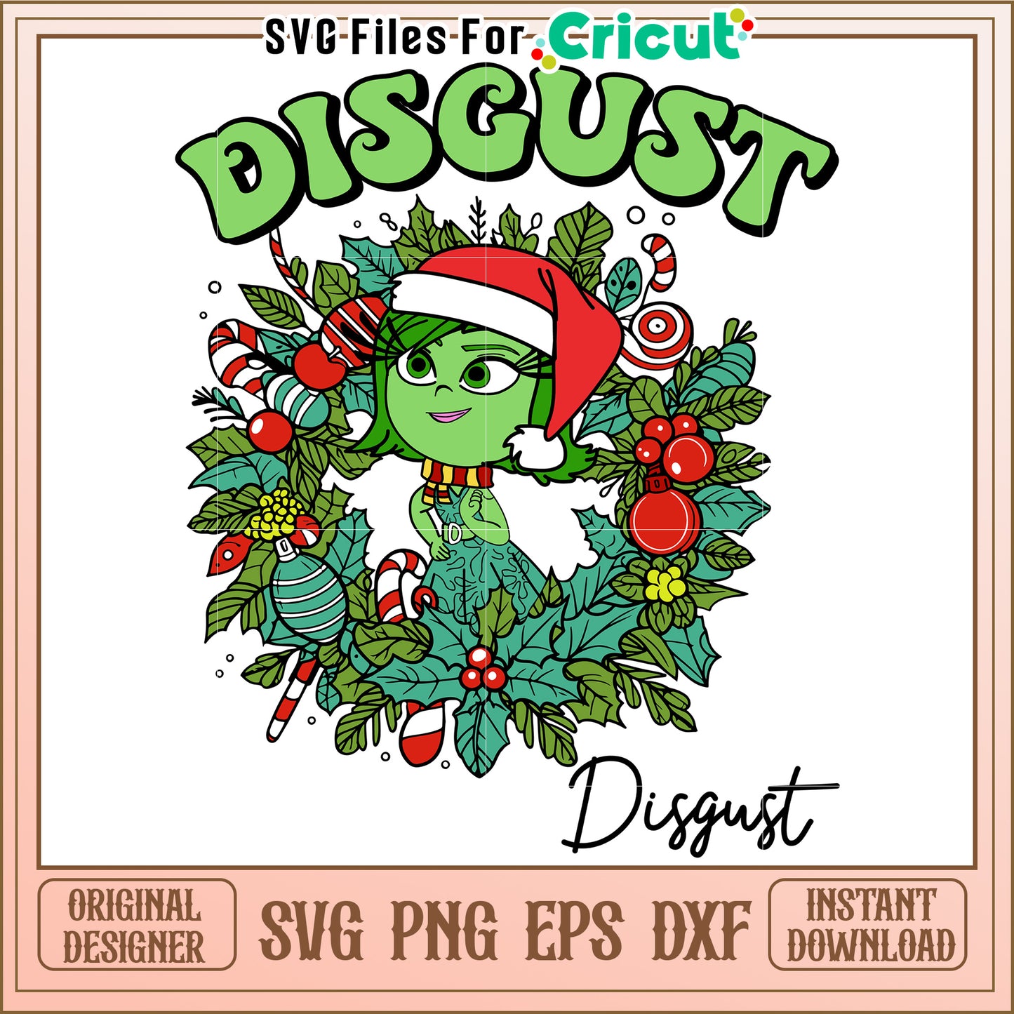 Christmas Disgust SVG Design