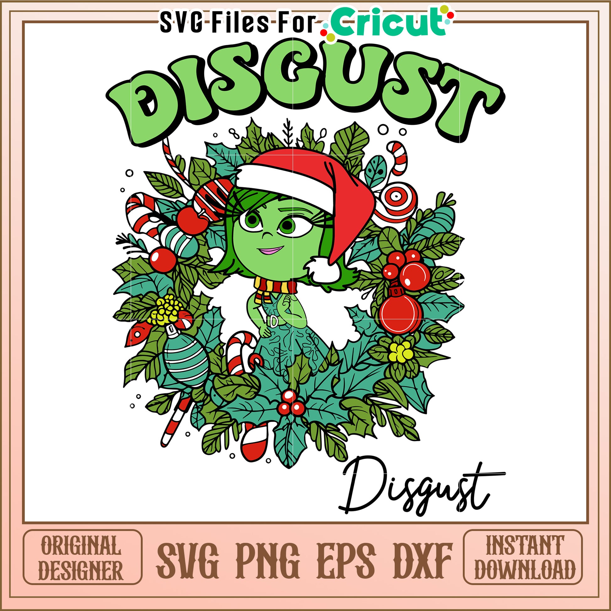 Christmas Disgust SVG Design