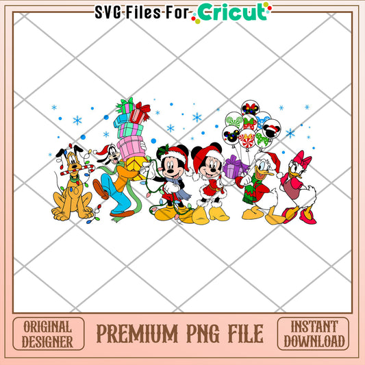 Christmas Disney PNG Cricut File