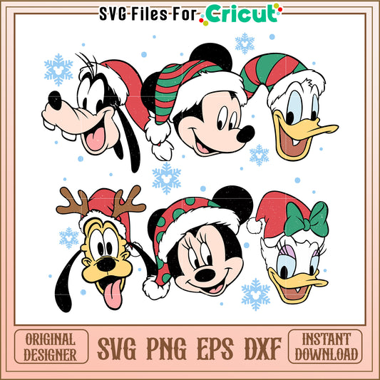 Christmas Disney SVG PNG EPS DXF