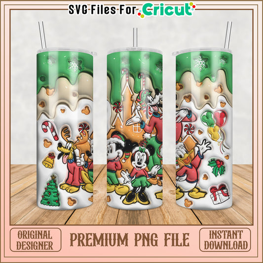 Christmas Disney Tumbler PNG