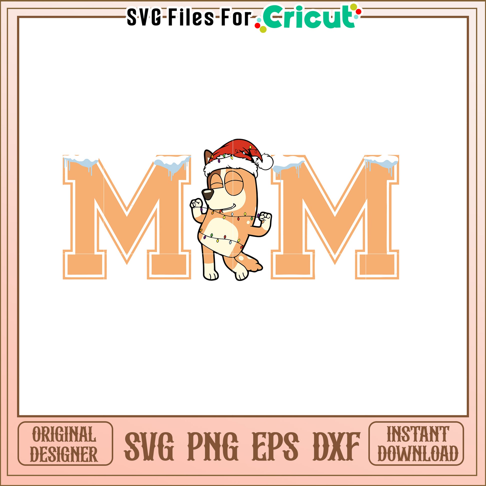 Christmas Dog MM SVG Design