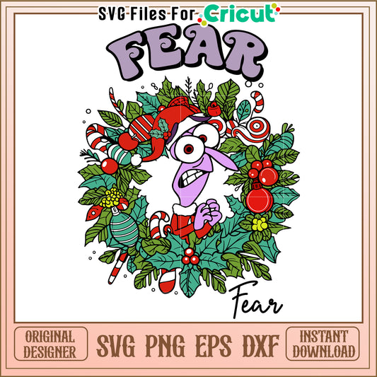 Christmas Fear SVG Design Instant Download
