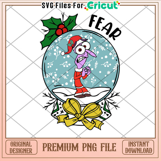 Christmas Fear Snow Globe PNG