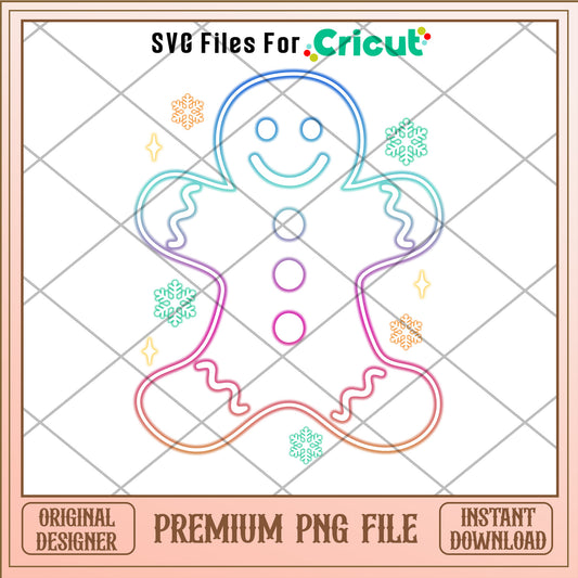 Christmas Gingerbread and snow png, merry christmas png