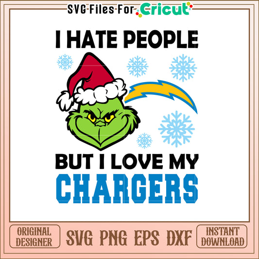 Christmas Grinch Chargers SVG