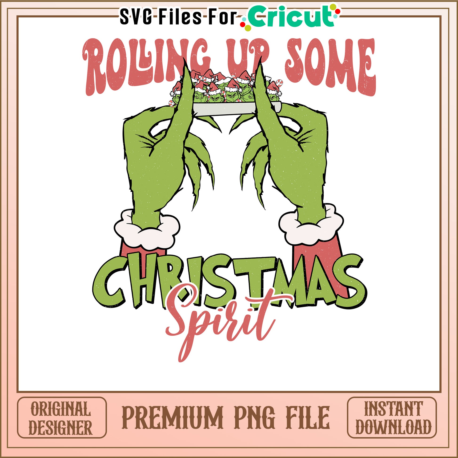 Christmas Grinch PNG, Premium Instant Download