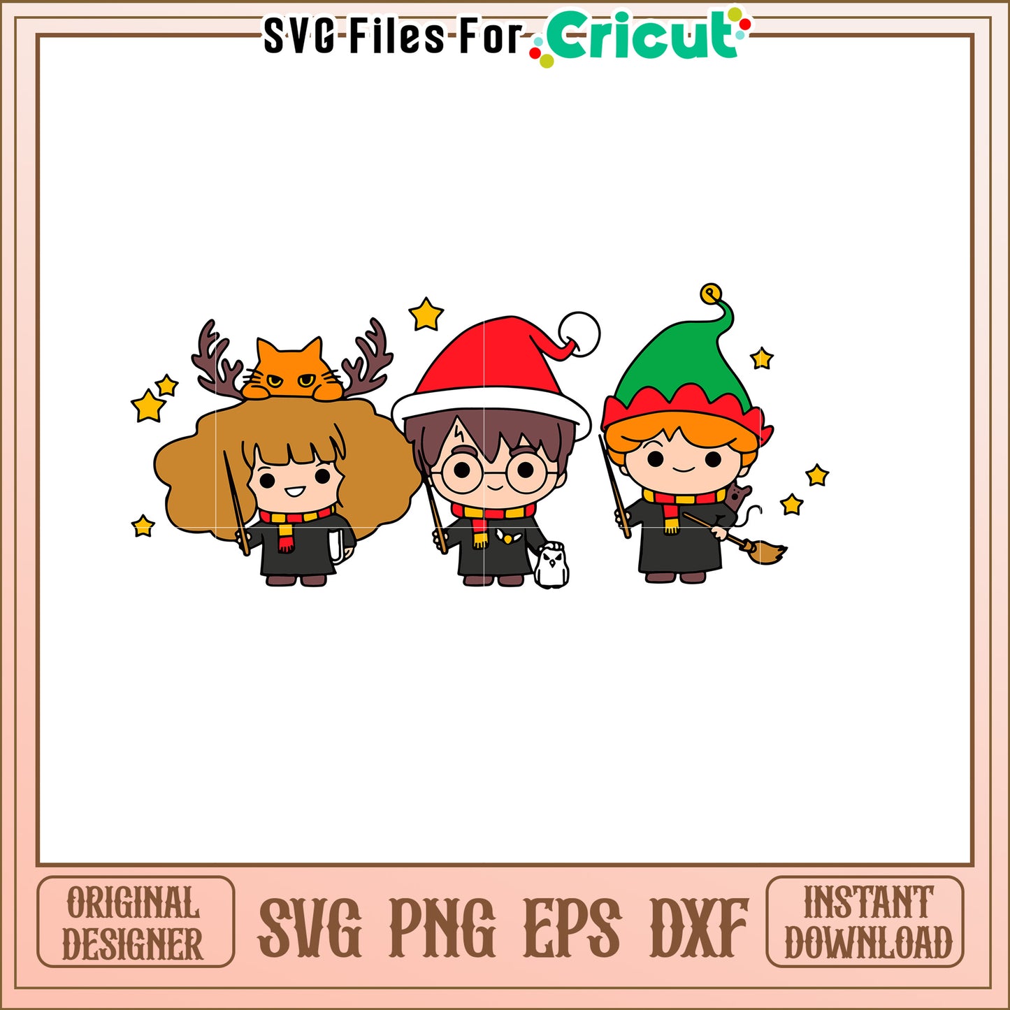 Christmas Harry Potter SVG