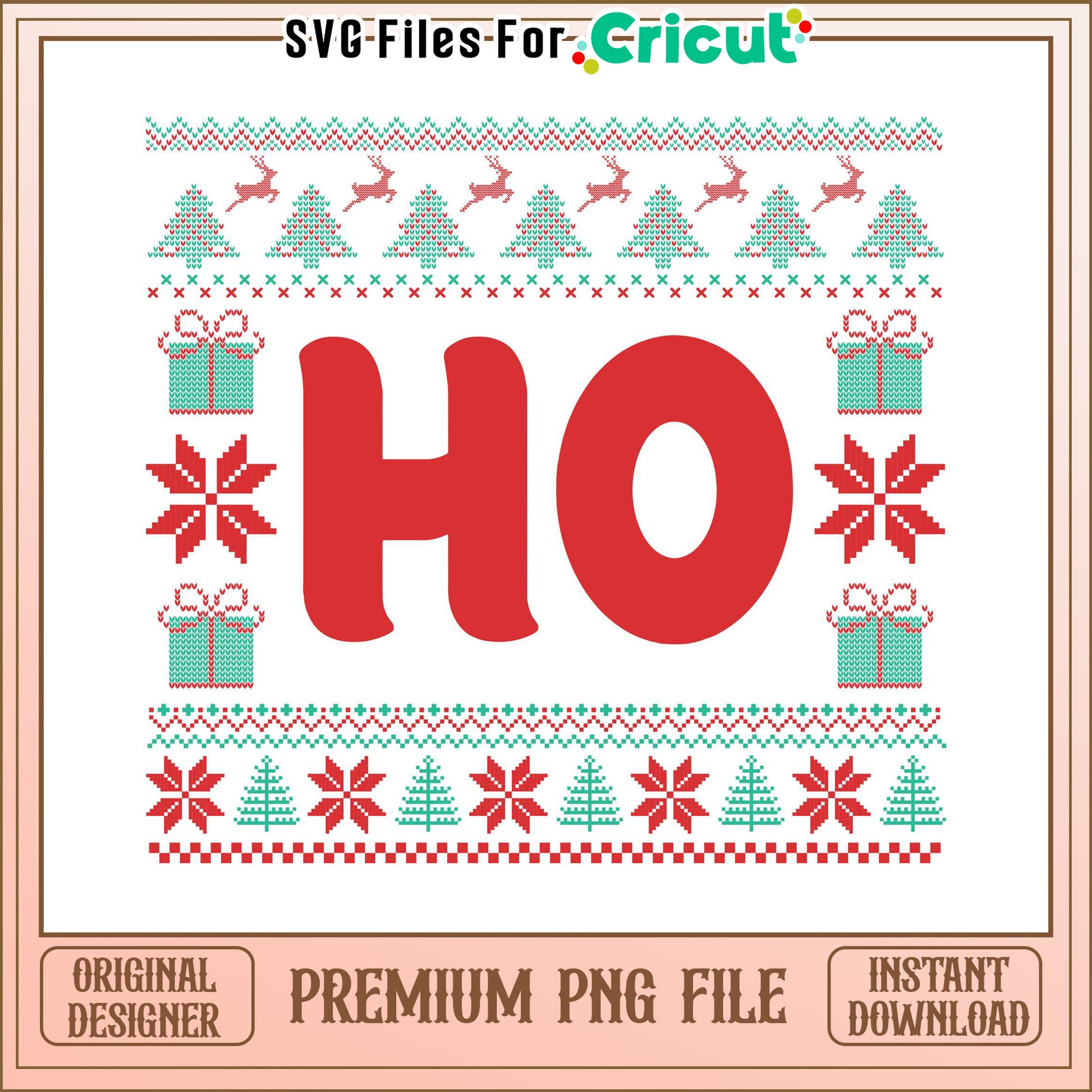 Christmas Ho Graphic Design, perfect for festive crafts and decor