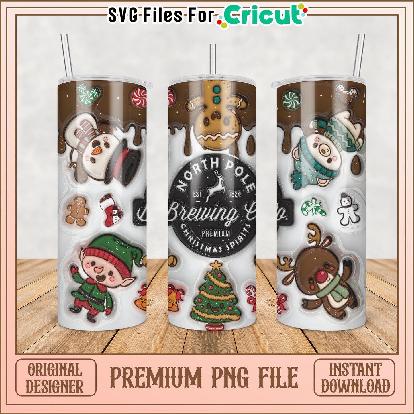 Christmas Hot Cocoa PNG Sublimation