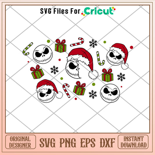 Christmas Jack Full Wrap, Christmas Jack Full Wrap Svg