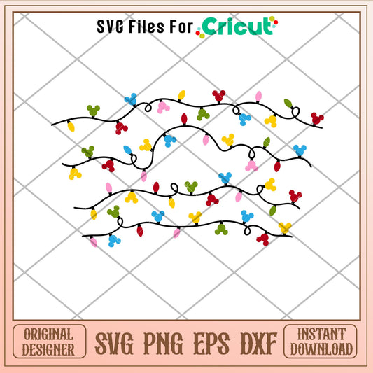 Christmas Light Full Wrap, Christmas Light Full Wrap Svg