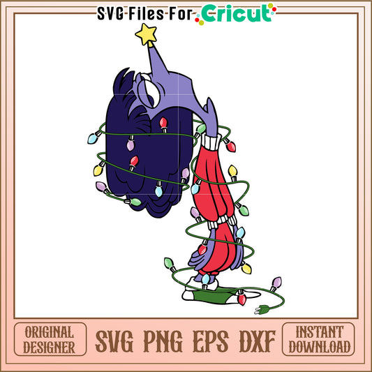 Christmas Lights SVG Design Instant Download