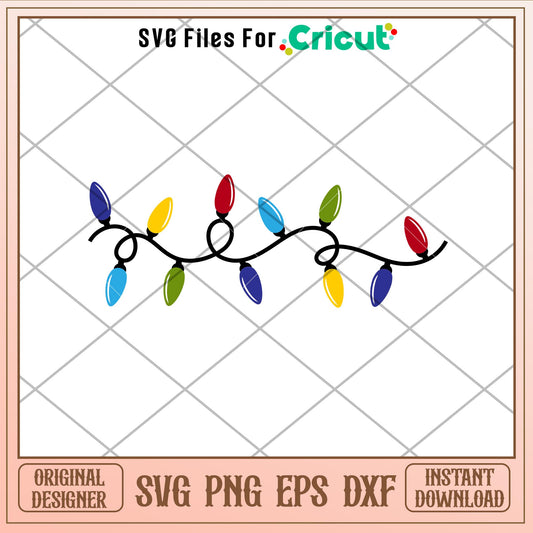 Christmas Lights, Christmas Lights Svg
