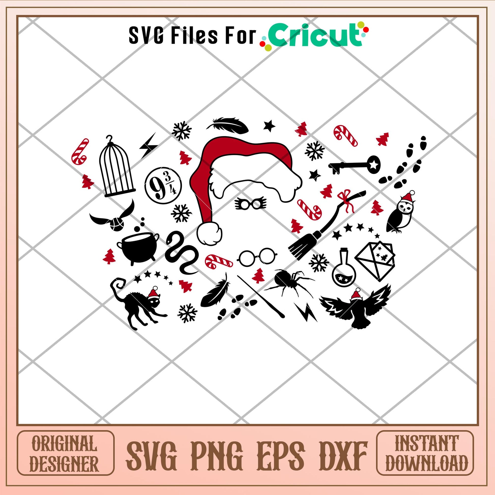 Christmas Magic Full Wrap, Christmas Magic Full Wrap Svg